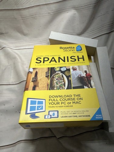 Rosetta Stone Learning Spanish Bonus Pack Bundle Lifetime Online Acces NIB - Picture 5 of 12