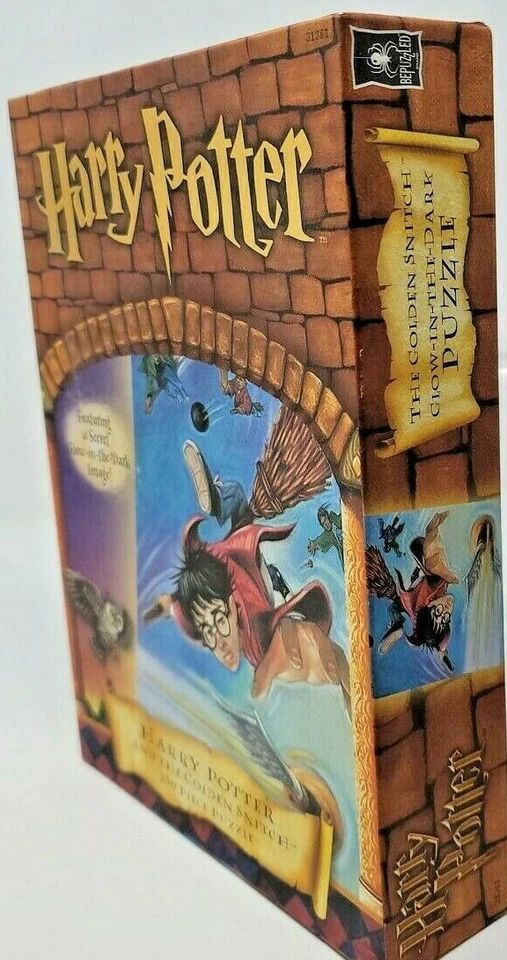 Rompecabezas de 250 piezas Harry Potter y la snitch dorada que brilla en la oscuridad imagen nuevo sellado Foto 2 de 4