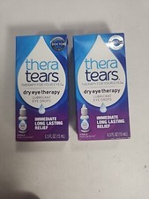  2 PACKS 0.5Fl Oz Thera Tears Dry Eye Therapy Lubricant Eye Drops Exp. 12/24