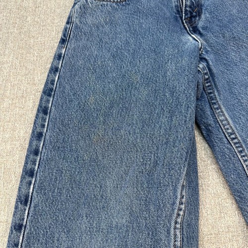 Vintage Silver Tab Jeans Boys Size 10 Blue Denim Baggy Straight 25x25 - Picture 3 of 11