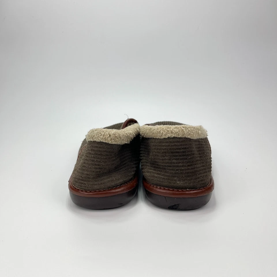 Zapatillas informales sin cordones de pana verde oliva L.B Evans para hombre talla 13 Foto 4 de 4