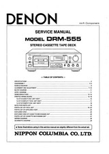 Service manual for Denon DRM-555