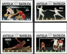 Antigua 1987 - Olympic Sports - Set of 4 Stamps - Scott #1048-51 - MNH