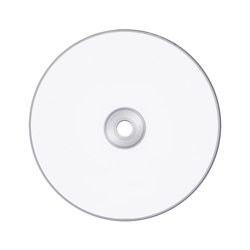 50pcs Blu-ray Blank Disc 25GB BD-R 10X White Inkjet Full Face Printable Spindle - Image 2 of 4