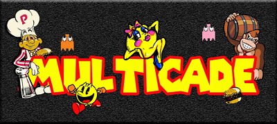 NEW Arcade Classic Steel Marquee Multicade Art Sticker  16'' x 3'' (21603)