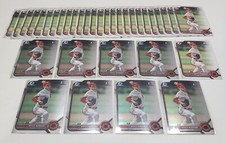 (35) BRYCE HUBBART RC Lot 2022 Bowman & Chrome 1st #BDC-17 REDS