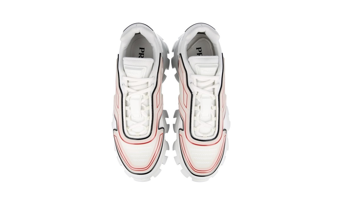 PRADA CLOUDBUST THUNDER SNEAKERS SHOES WHITE RED BLACK NEW | eBay