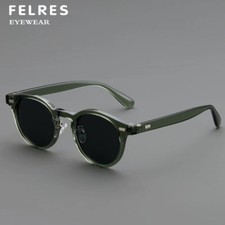TR90 Round Polarized Sunglasses Unisex Retro Outdoor Driving Shade Glasses UV400