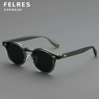 TR90 Round Polarized Sunglasses Unisex Retro Outdoor Driving  display picture 1