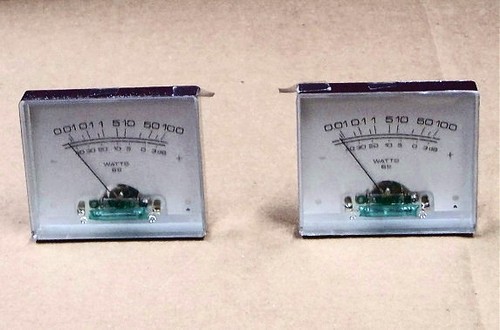 - NEW - 2 PCS Stereo VU Meter audio amplifier pioneer amp repl. 100 watt power