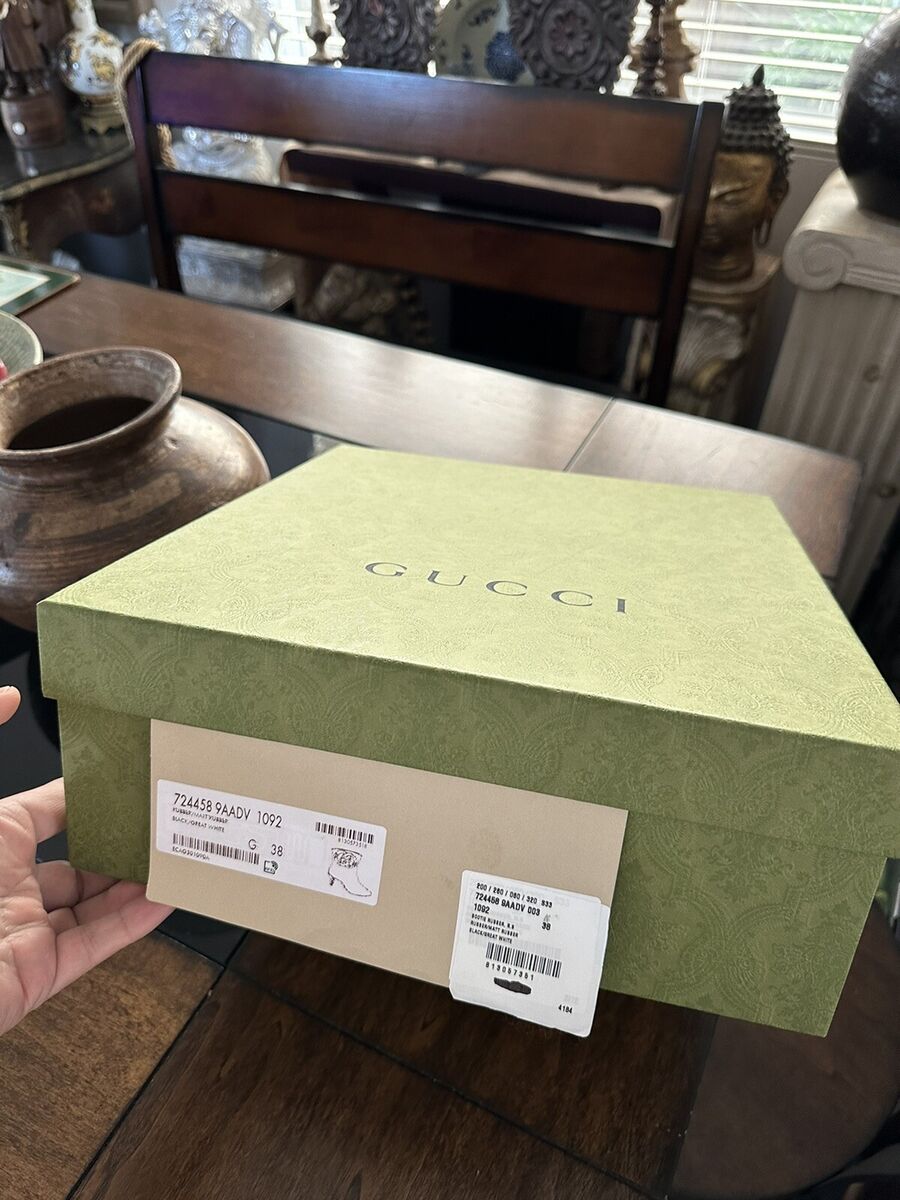 New Authentic Gucci Interlocking GG Logo Rubber Boots Size New Authentic Gucci Interlocking GG Logo Rubber Boots Size