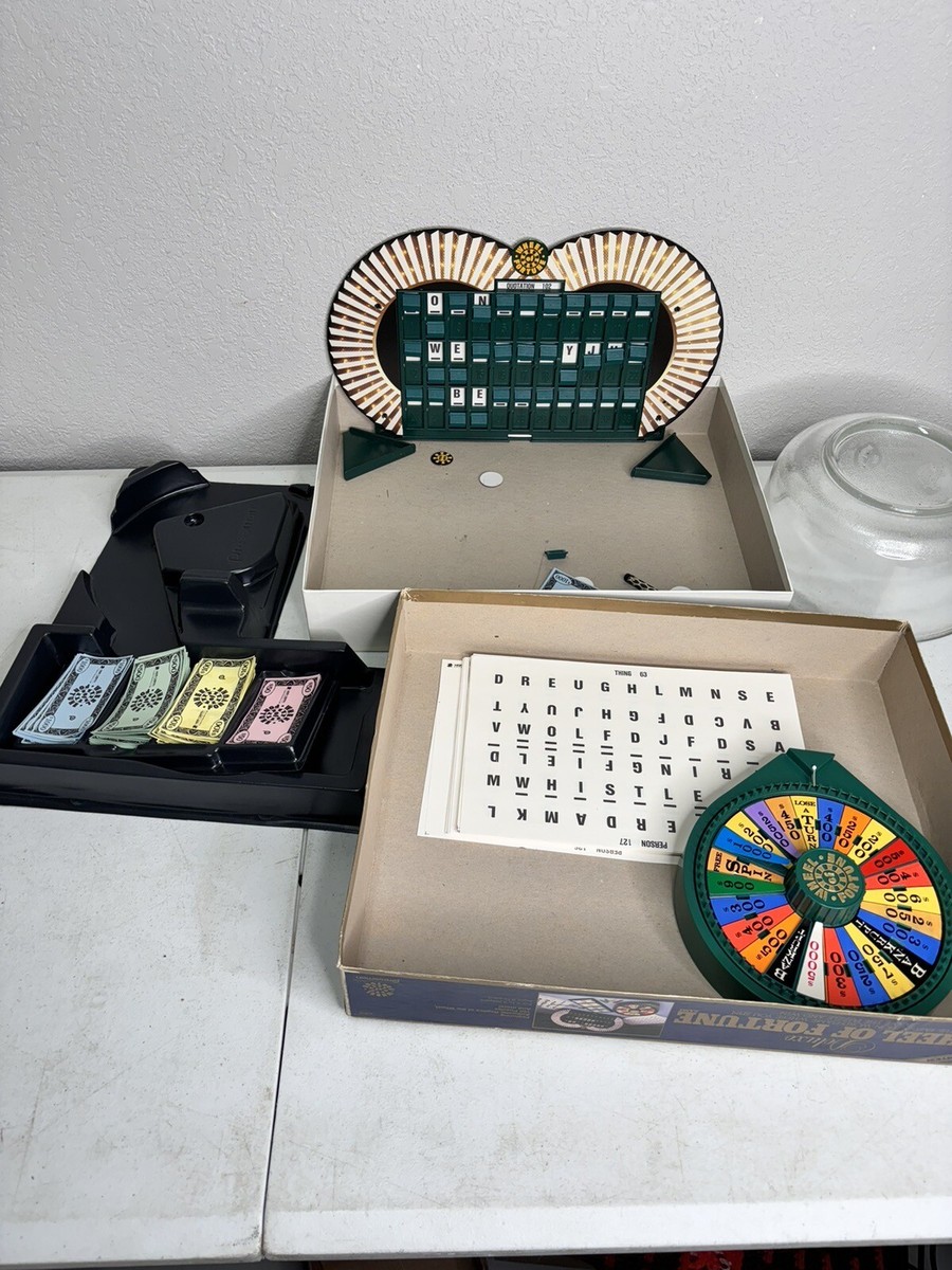 Vintage 1986 Deluxe Wheel of Fortune Game by Pressman | eBay