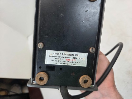 Vintage Shure CM17G CM17 table top microphone - Zdjęcie 4 z 4