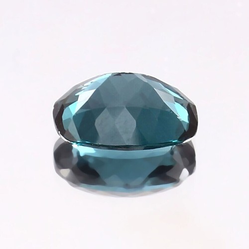 12.5X8.7mm Natural Indicolite Blue Green Tourmaline Loose Cushion Gemstone - Imagen 4 de 4