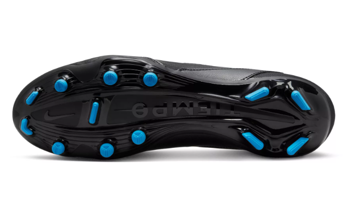 Nike Tiempo Legend 9 Club FG Soccer Cleats Black Blue SIZE