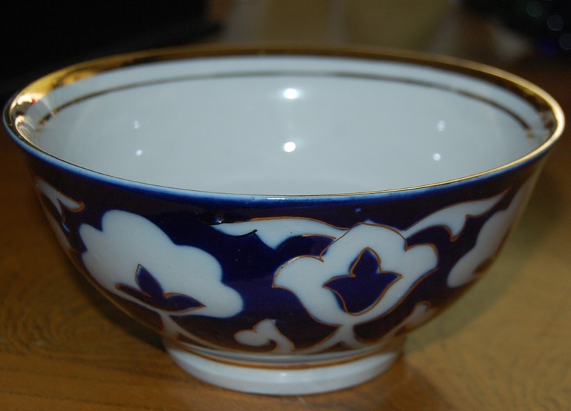 Uzbek Pakhta/Golden Cotton/Blossom Bowl (Soviet Era)