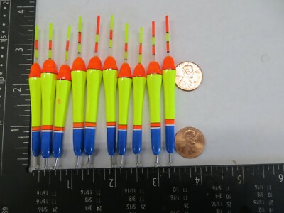 10 NEW WOOD SLIP FLOATS / BOBBERS PANFISH  ICE FISHING NO FREEZE UP ON LINE B238