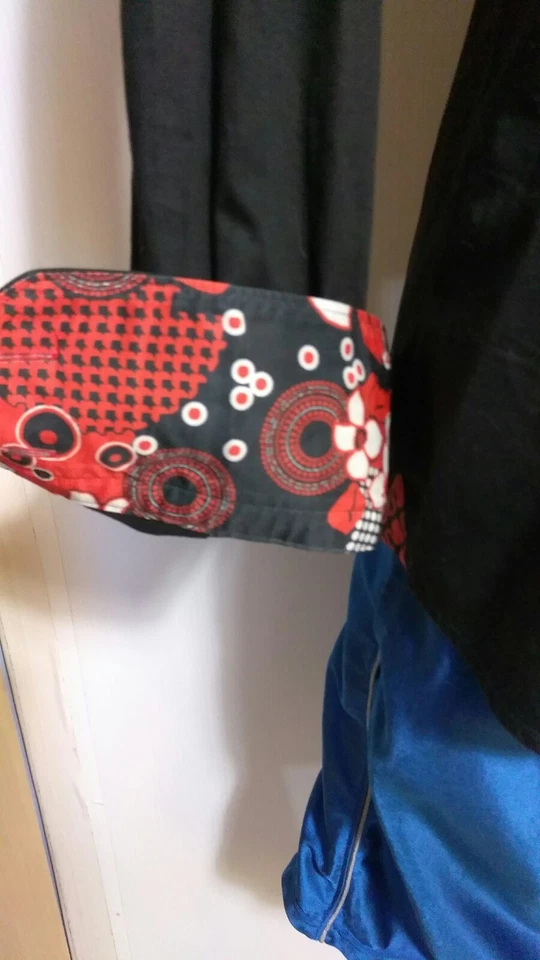 Stone Rose Red Rivet Collection bLACK Flip Cuff Casual Shirt Men's Medium @10 - Image 3 of 4