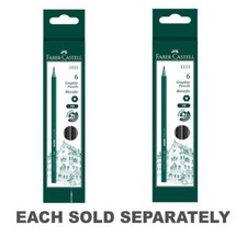 Faber-Castell Economy 1111 Graphite Pencil Pack of 6 Hexagonal Barrel Design