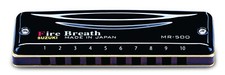 RARE Rosewood Suzuki MR-500 Fire Breath 10 Hole Diatonic Harmonica in Hi G