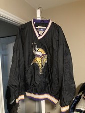 Vintage Minnesota Vikings Pullover Windbreaker Starter Jacket XXL Coat