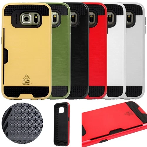 Samsung Galaxy S9 Tough slim Armour Gorilla Tech Case with Card Slot Back Cover