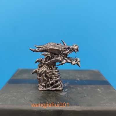 Black Brass World of Warcraft Frost Dragon Metal Model Desktop Ornament
