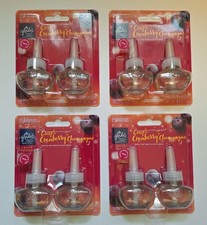 Lot of 4 Glade Crisp Cranberry Champagne Plugins Refills Limited Edition - NEW