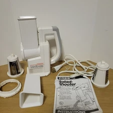 Presto 02910 Salad Shooter Electric Slicer Shredder Grater 1988 Vintage in Box