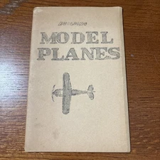 Antique Vintage Booklet: Building Model Planes - No Publication Information