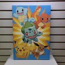 Pokemon Canvas Art - Nintendo 2022 Pikachu, Squirttle, Charmander Decor Art