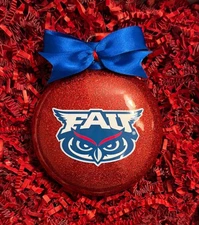 FAU Christmas Ornament/ Florida Atlantic University Christmas Ornament/ Owls