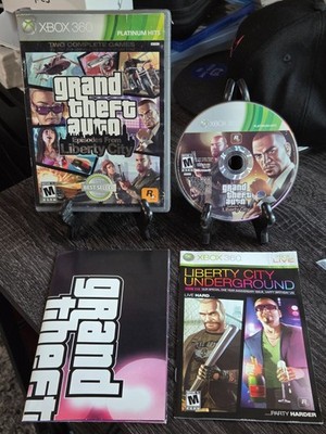Grand Theft Auto Episodes From Liberty City Xbox 360 CIB w Map & Insert EXC Disc