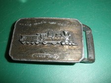 Vintage Wells Fargo TRAIN Belt Buckle Approx 2"x1.5"