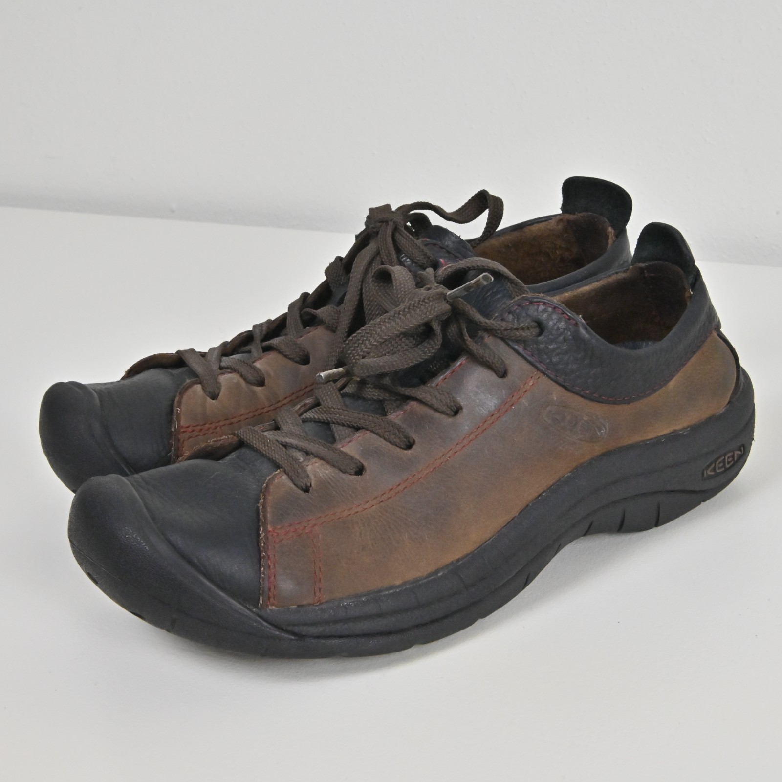 Sneakers Oxford Keen Barika in pelle stringate da trekking casual marrone US6 UK3 5