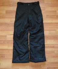 Columbia Youth Ski Snow Pants Size M 10 12 Insulated Waterproof Black NWOT