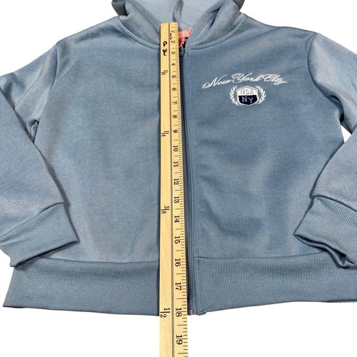 Girls Lucky You Baby Blue 3-Piece Sweat Set Size M - Picture 4 of 20