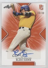 2021 Leaf Perfect Game National Showcase Orange 15/30 Blake Guerin Auto 0w8