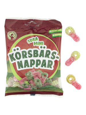 Candy People Sour Mini Cherry Pacifier (Körsbärsnappar) 70g