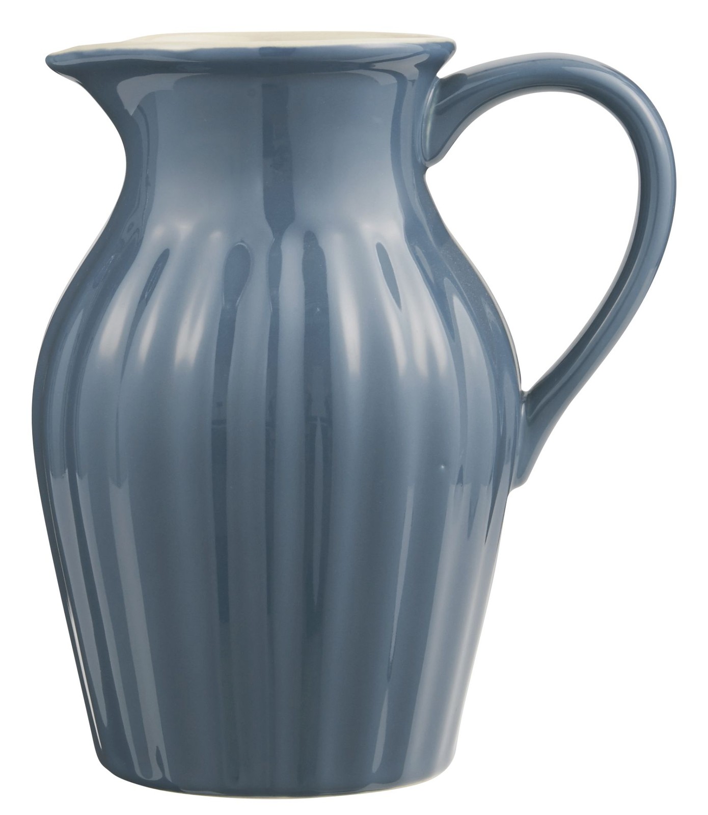 Ib Laursen - Krug Mynte Keramik 1,7l Blau (2077-09) Kanne Karaffe Blumen- Vase