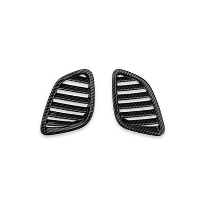 Carbon Fiber ABS Front Side Air Condition Vent Outlet Cover Trim For Genesis G70