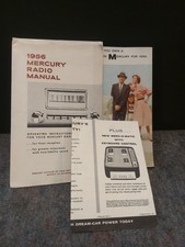 1956 Mercury Owners Manual W Radio Supplement
