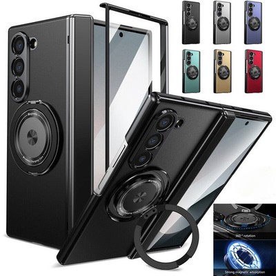 For Samsung Galaxy Z Fold7 6 5 4 Magnetic Ring Stand Case Screen Protector Cover