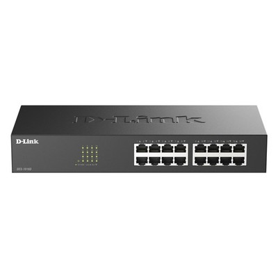 16 Port Fast Ethernet Switch Unmanaged 10/100 Mbps Desktop Rackmount Plug and...