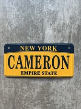 CAMERON Personalized New York Mini License Plate Kids Bike Novelty Girl Cute Fun