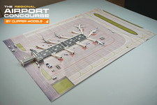 Regional Model Airport Building + Extension | 1:400 Scale | Clipper Models