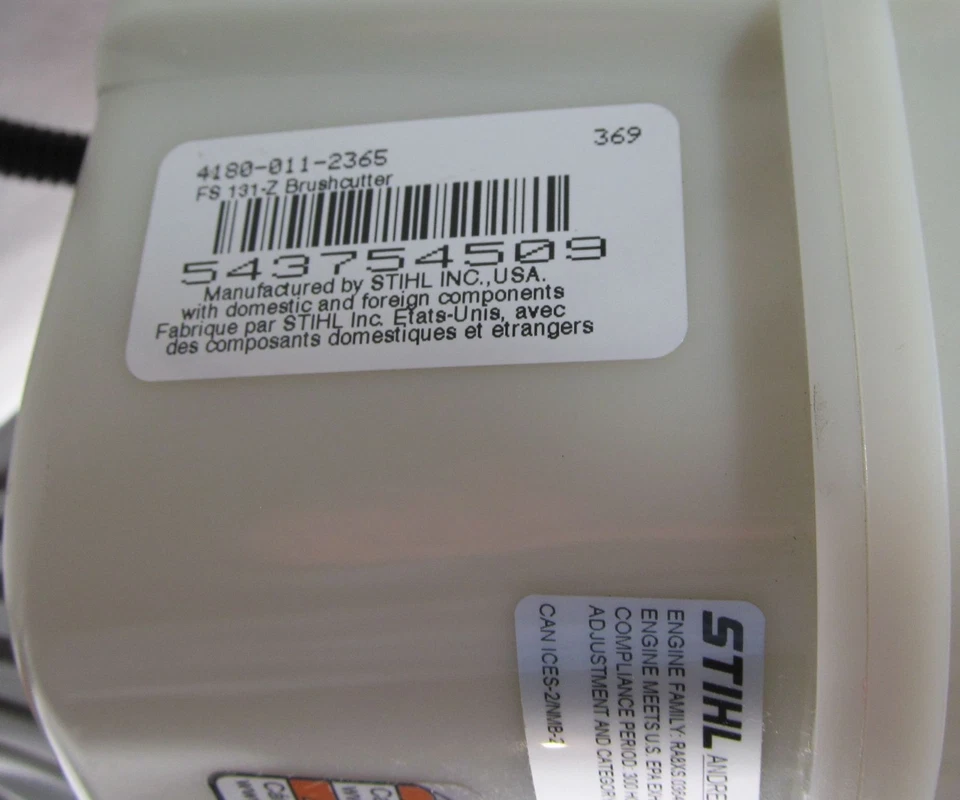 STIHL FS 131 Z CORTADOR DE ESCOVA/APARADOR DE CABO DE BICICLETA SOMENTE MOTOR/CONTROLADOR - Imagem 4 de 4