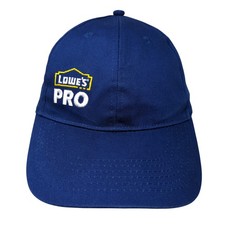 Lowe's Pro Snapback Cap Blue One Size Adjustable Embroidered 6 Panel