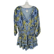 Aerie Ruffle Tiered Dress Womens L Floral Fairy Romantic Dainty Feminine Girly