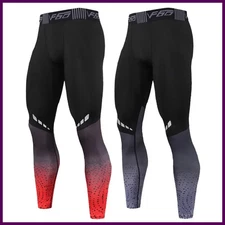 Mens Compression Pants Quick Dry Fit Sportswear Running Tights Men